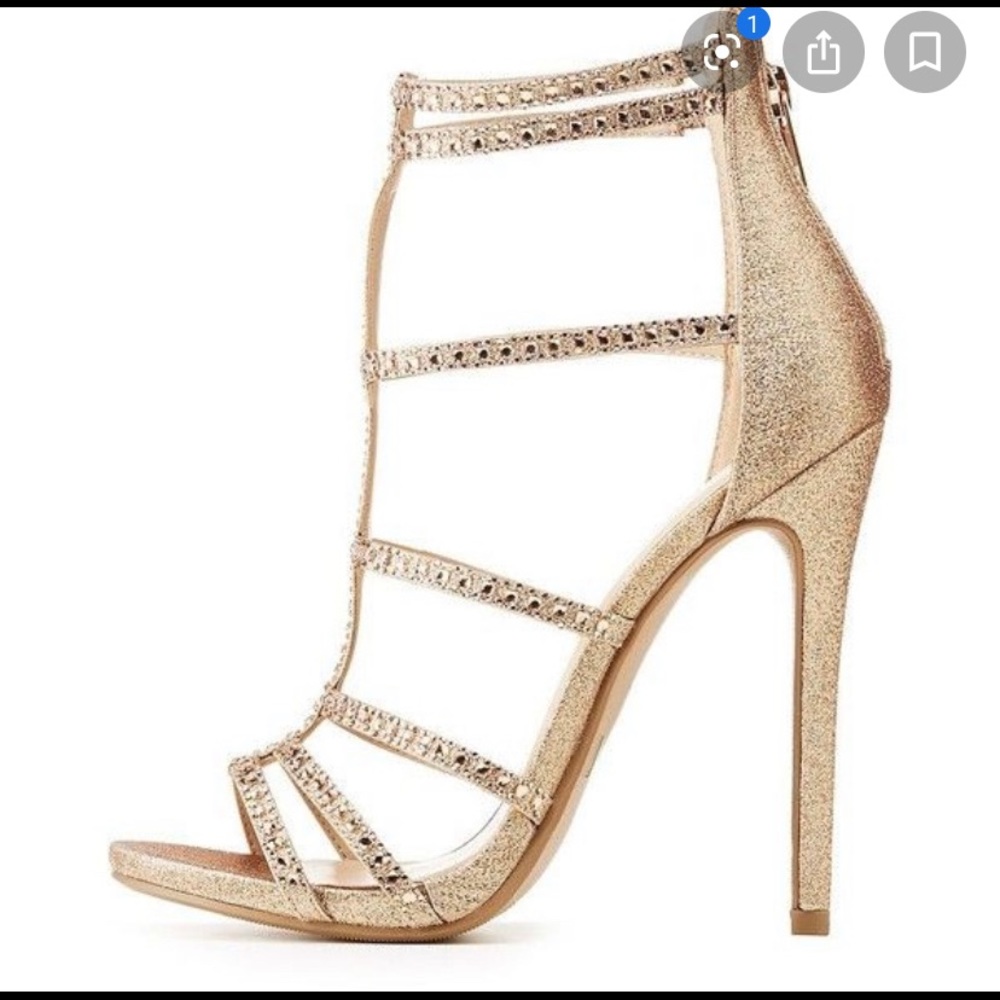 Charlotte Russe Rose Gold Heels